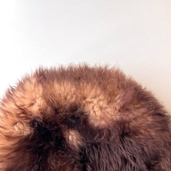 Vintage 60s Marshall Field & Co. Tuscan Lamb Shearling Hat - Picture 2 of 6